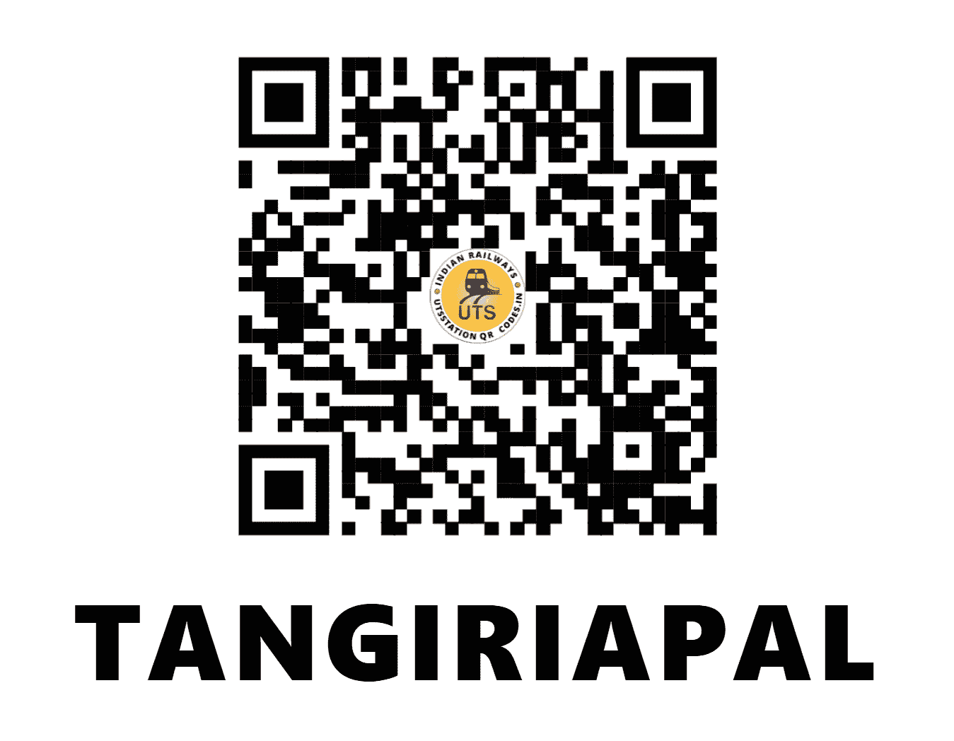 UTS QR Code for TANGIRIAPAL - TGRL (EO - ODISHA)