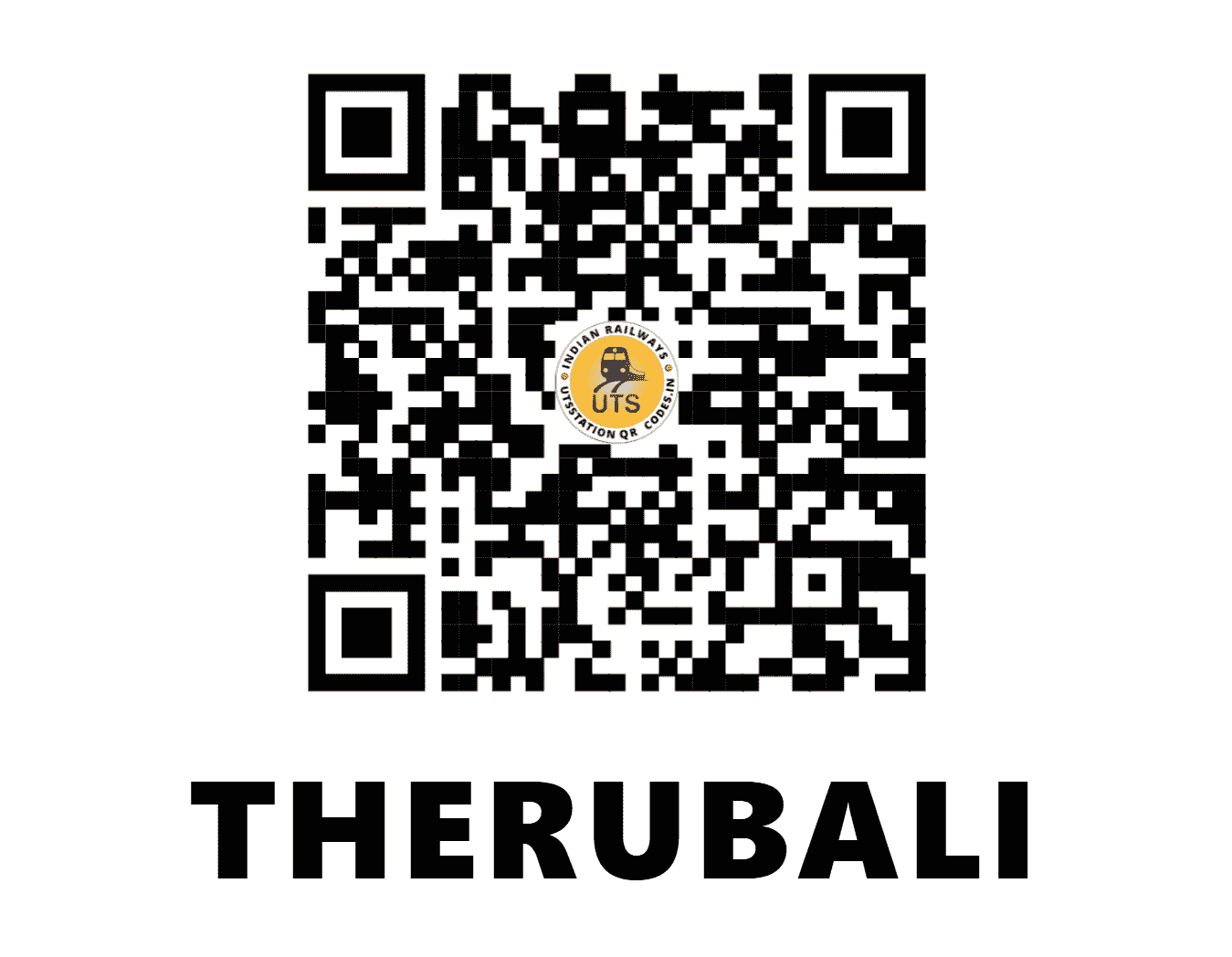 UTS QR Code for THERUBALI - THV (EO - ODISHA)