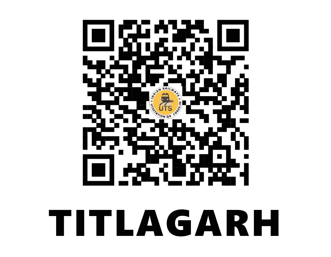 UTS QR Code for TITLAGARH - TIG (EO - ODISHA)