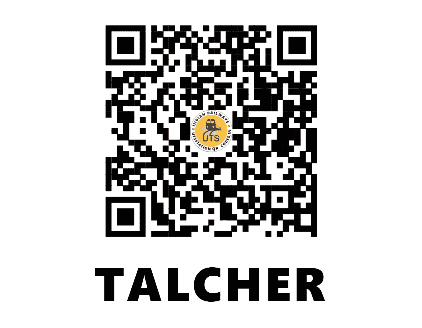 UTS QR Code for TALCHER - TLHR (EO - ODISHA)