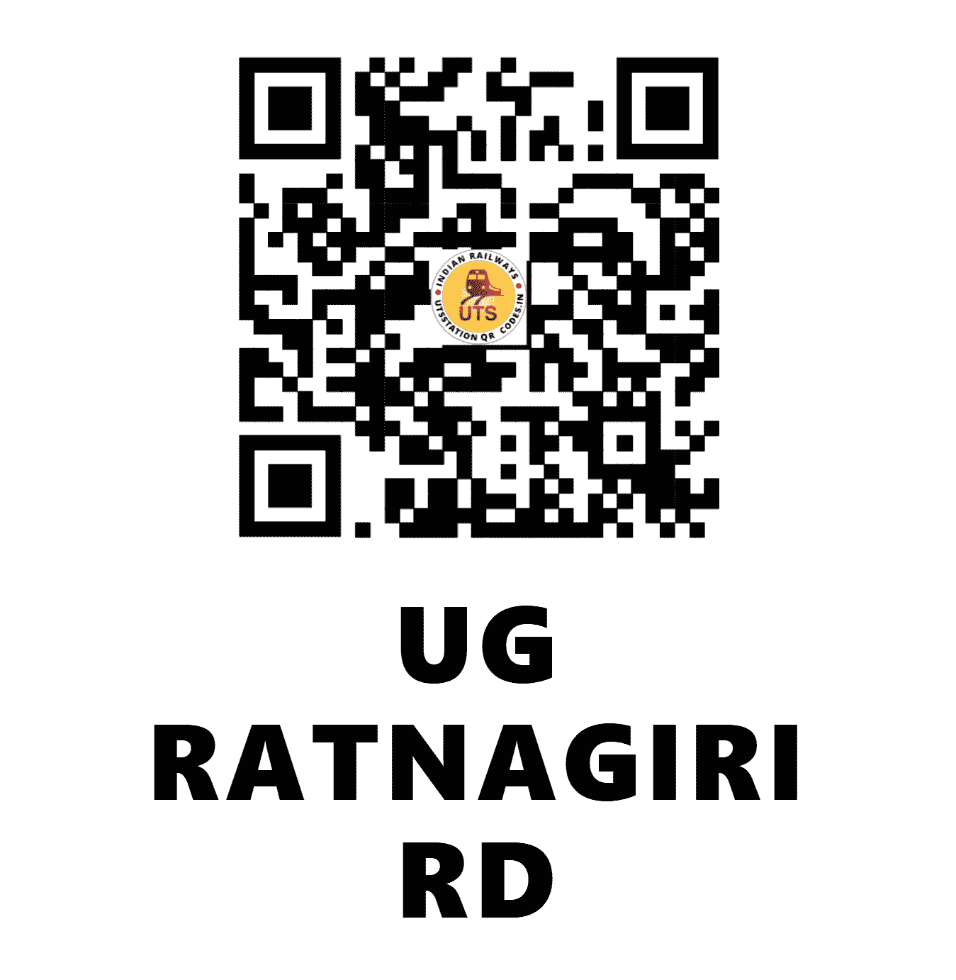 UTS QR Code for UG RATNAGIRI RD - URGR (EO - ODISHA)