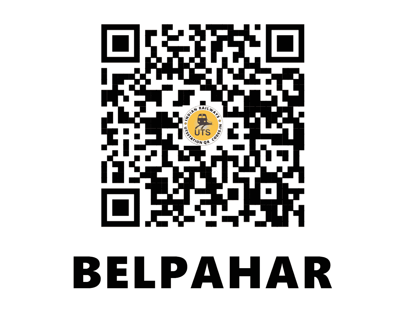 UTS QR Code for BELPAHAR - BPH (SB - ODISHA)