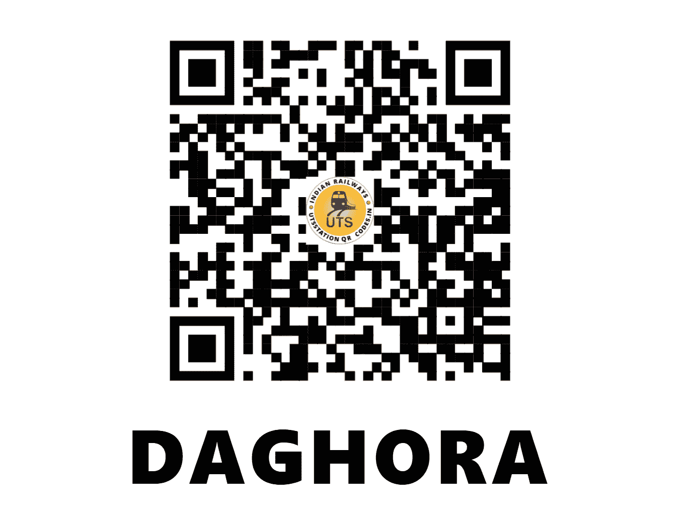 UTS QR Code for DAGHORA - DAO (SB - ODISHA)