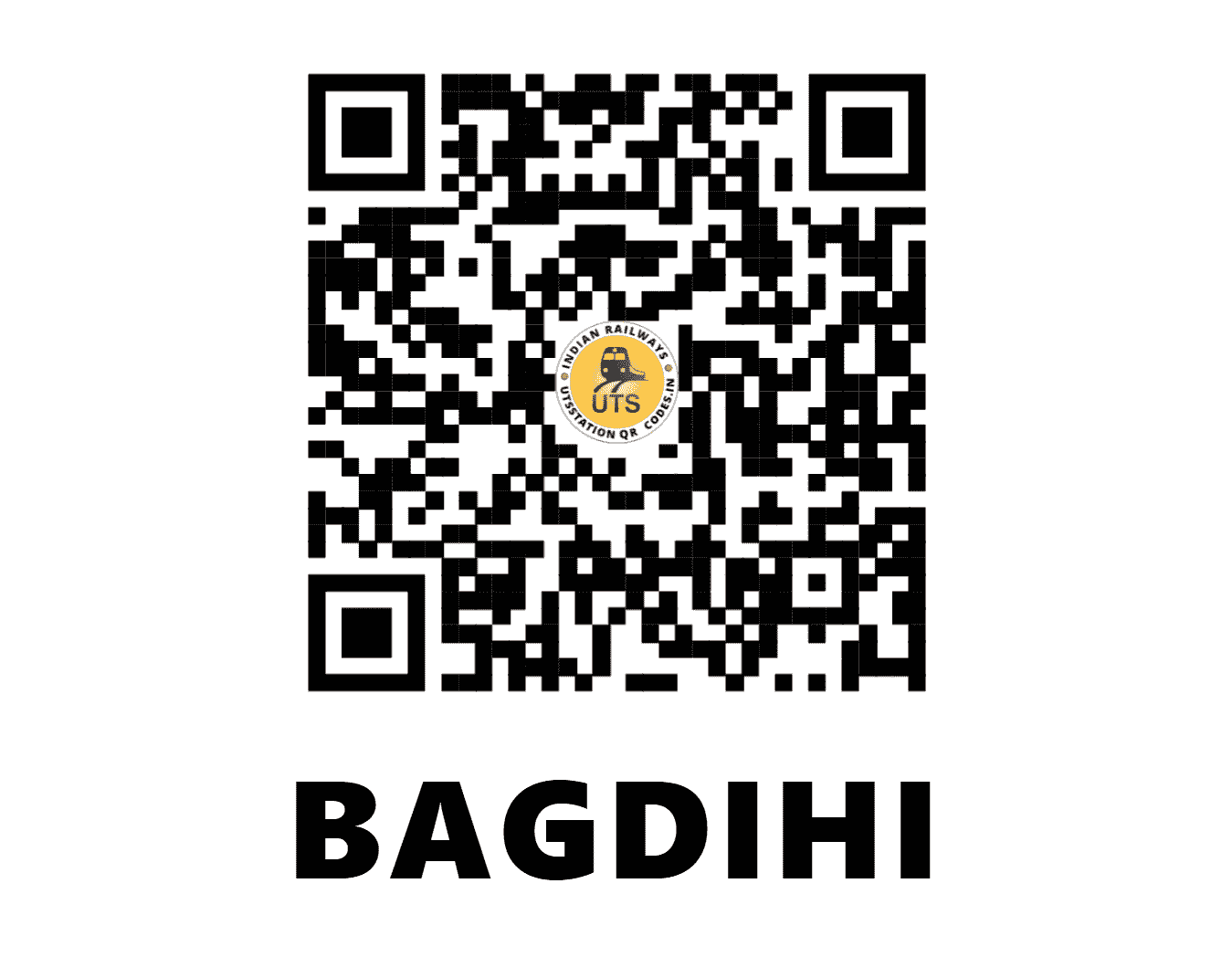 UTS QR Code for BAGDIHI - BEH (SE - ODISHA)