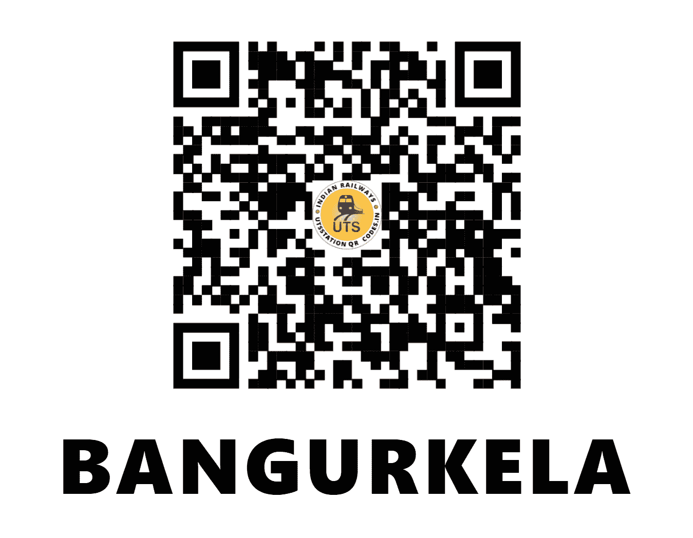 UTS QR Code for BANGURKELA - BGKA (SE - ODISHA)