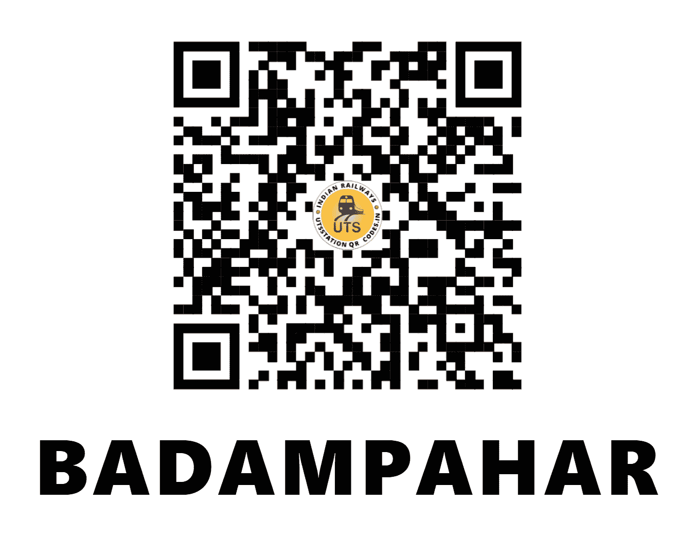 UTS QR Code for BADAMPAHAR - BMPR (SE - ODISHA)