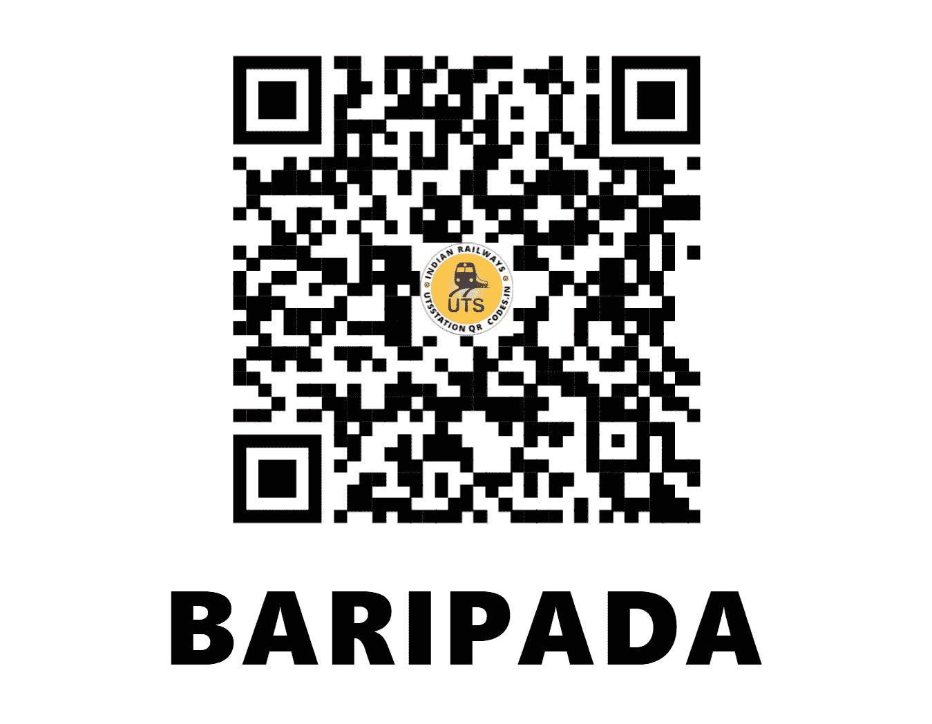 UTS QR Code for BARIPADA - BPO (SE - ODISHA)