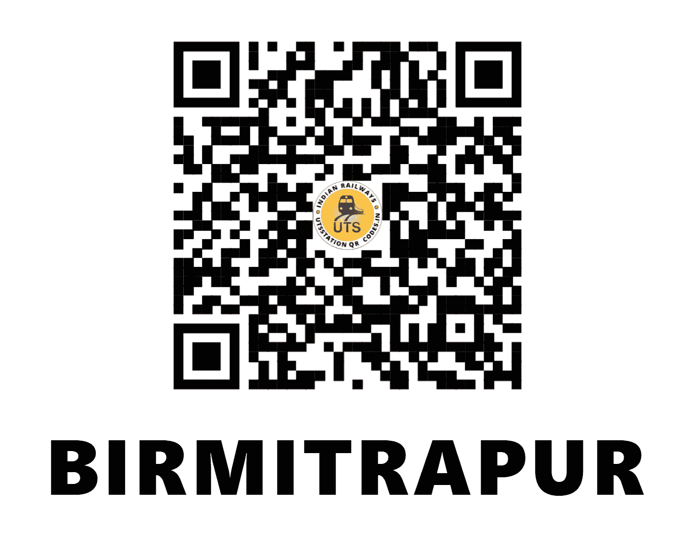 UTS QR Code for BIRMITRAPUR - BRMP (SE - ODISHA)