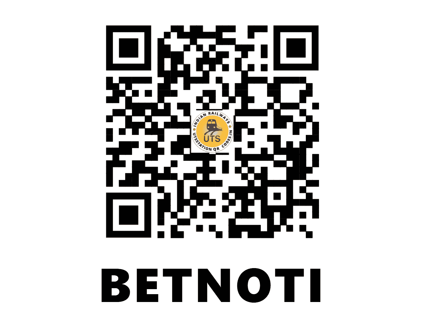 UTS QR Code for BETNOTI - BTQ (SE - ODISHA)
