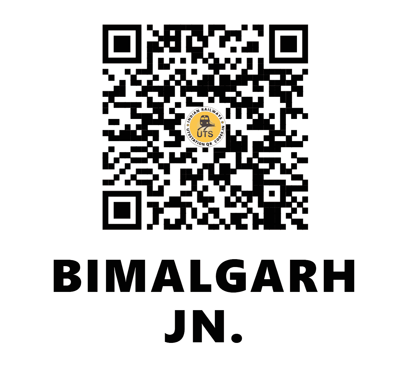 UTS QR Code for BIMALGARH JN. - BUF (SE - ODISHA)