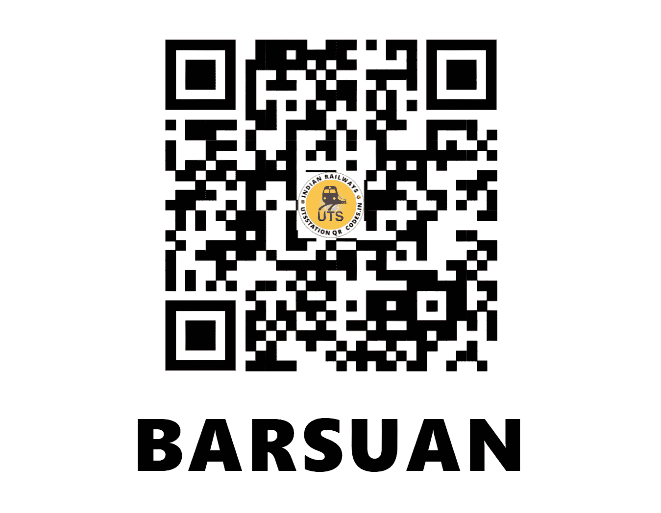 UTS QR Code for BARSUAN - BXF (SE - ODISHA)