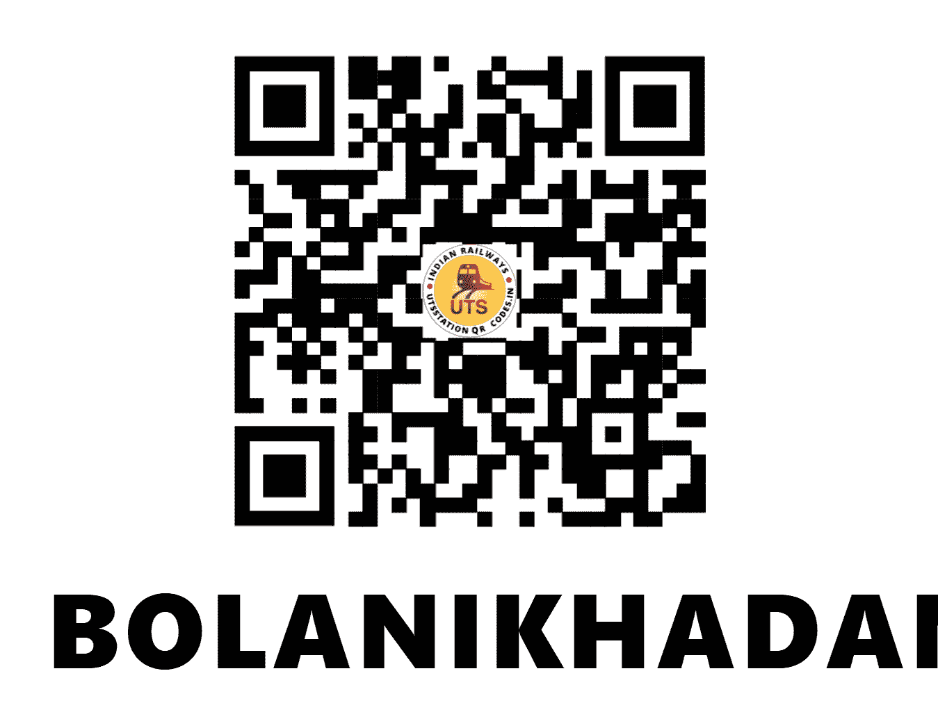 UTS QR Code for BOLANIKHADAN - BYX (SE - ODISHA)
