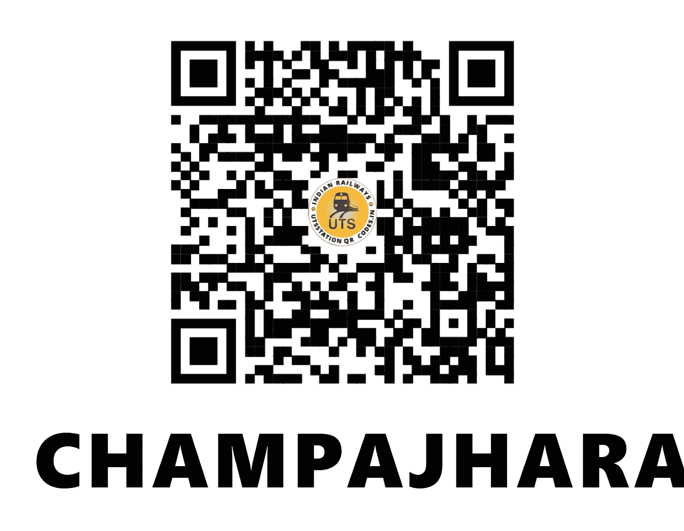 UTS QR Code for CHAMPAJHARAN - CJQ (SE - ODISHA)