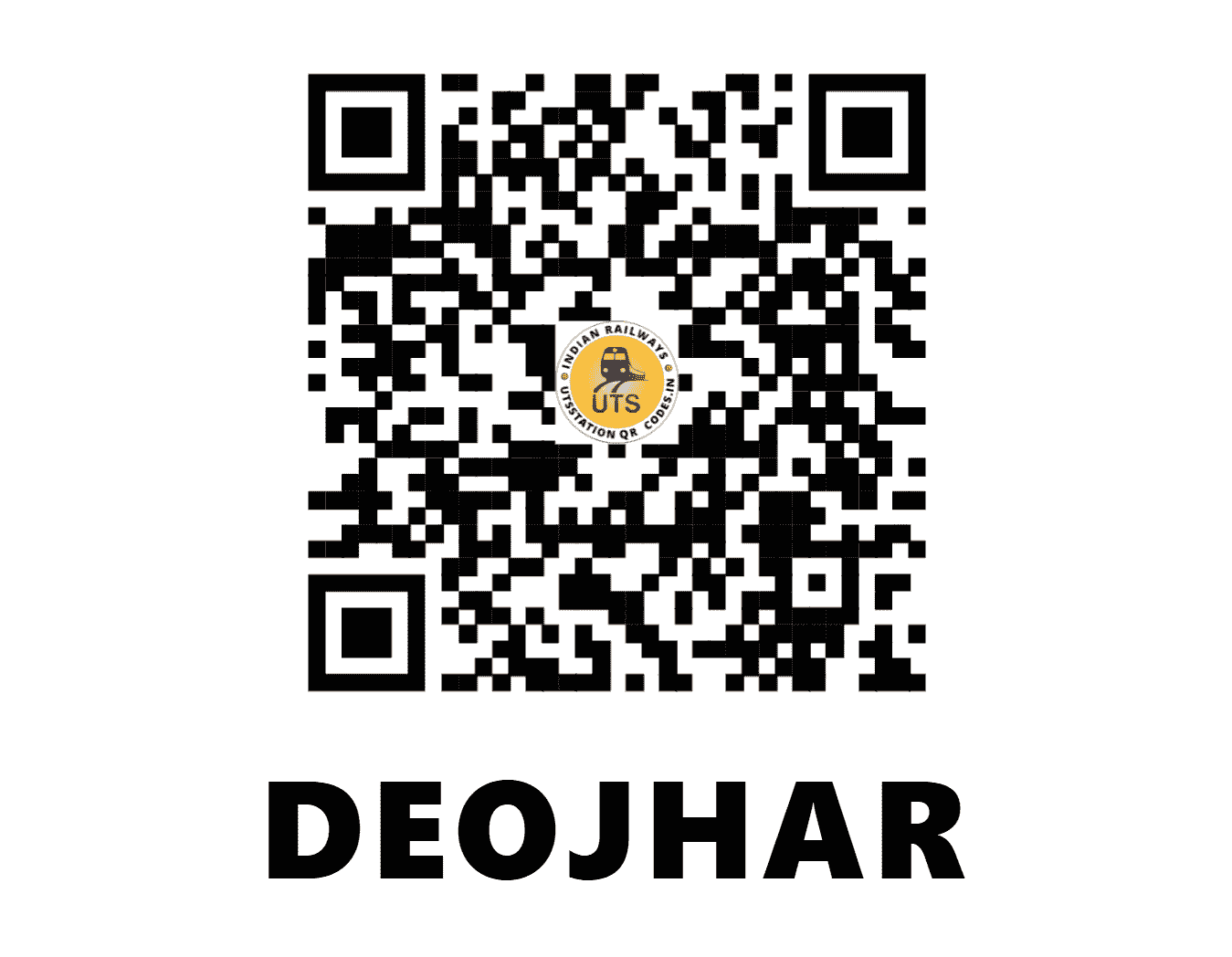 UTS QR Code for DEOJHAR - DJHR (SE - ODISHA)