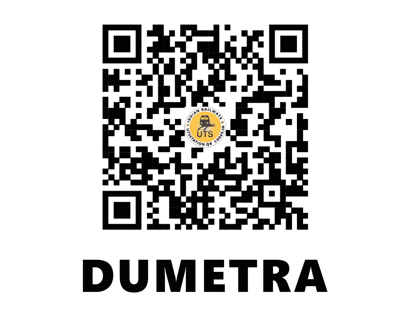 UTS QR Code for DUMETRA - DMF (SE - ODISHA)