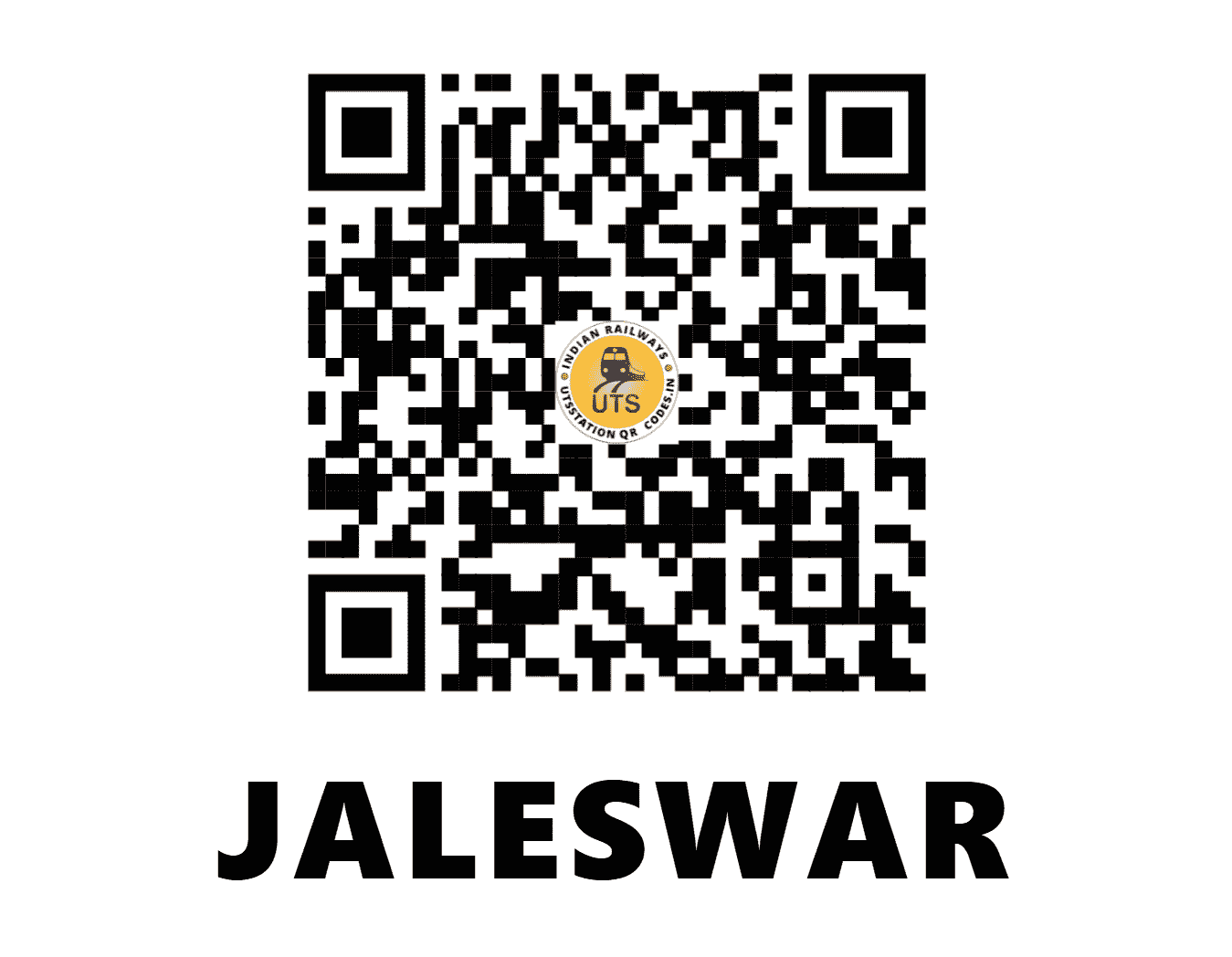 UTS QR Code for JALESWAR - JER (SE - ODISHA)