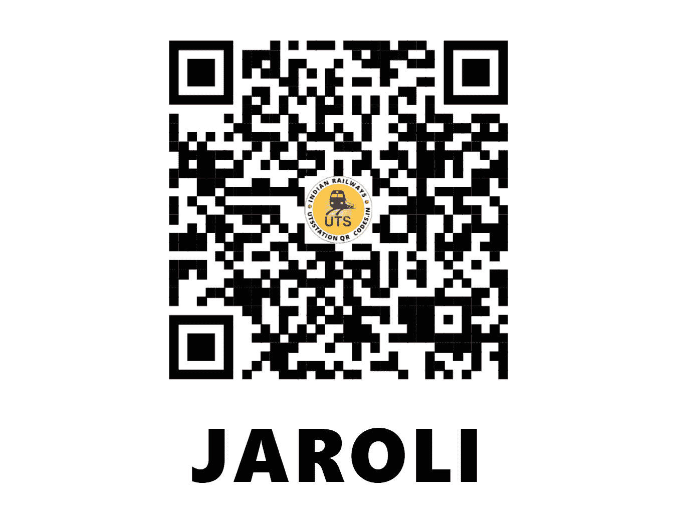 UTS QR Code for JAROLI - JRLI (SE - ODISHA)