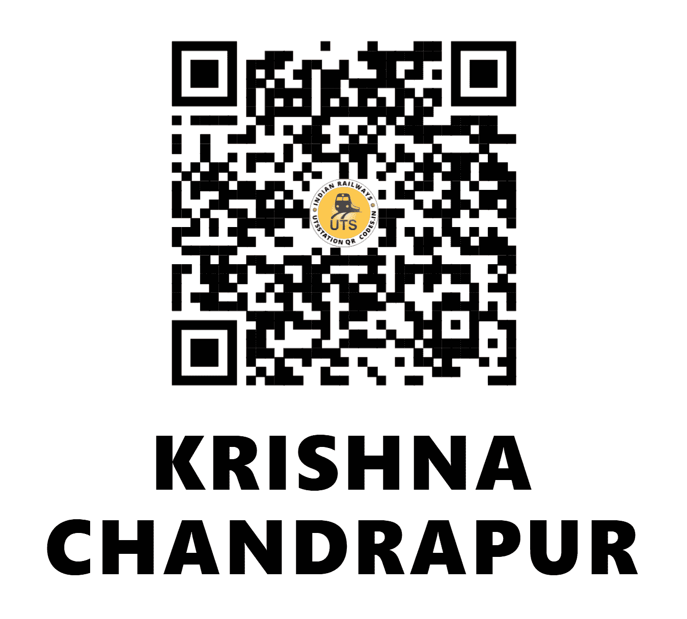 UTS QR Code for KRISHNA CHANDRAPUR - KCV (SE - ODISHA)