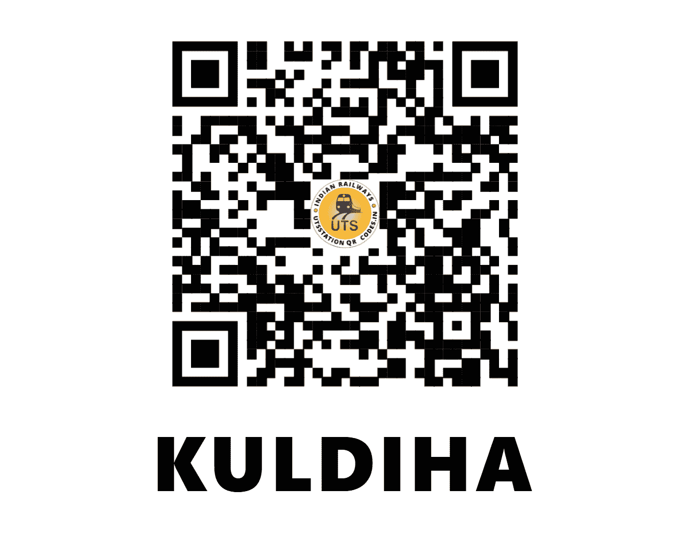 UTS QR Code for KULDIHA - KIJ (SE - ODISHA)