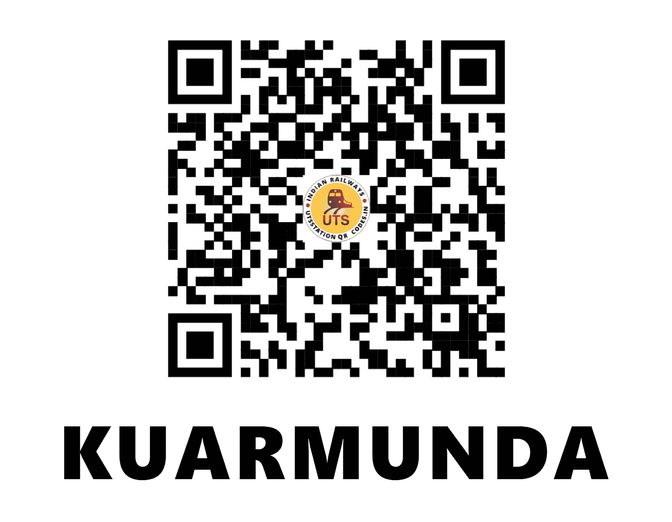 UTS QR Code for KUARMUNDA - KRMD (SE - ODISHA)