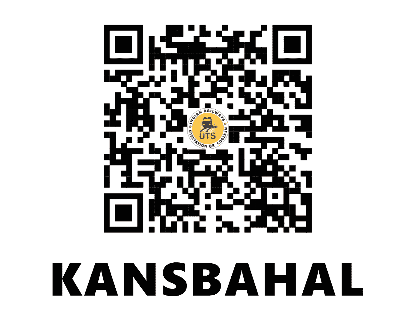 UTS QR Code for KANSBAHAL - KXN (SE - ODISHA)