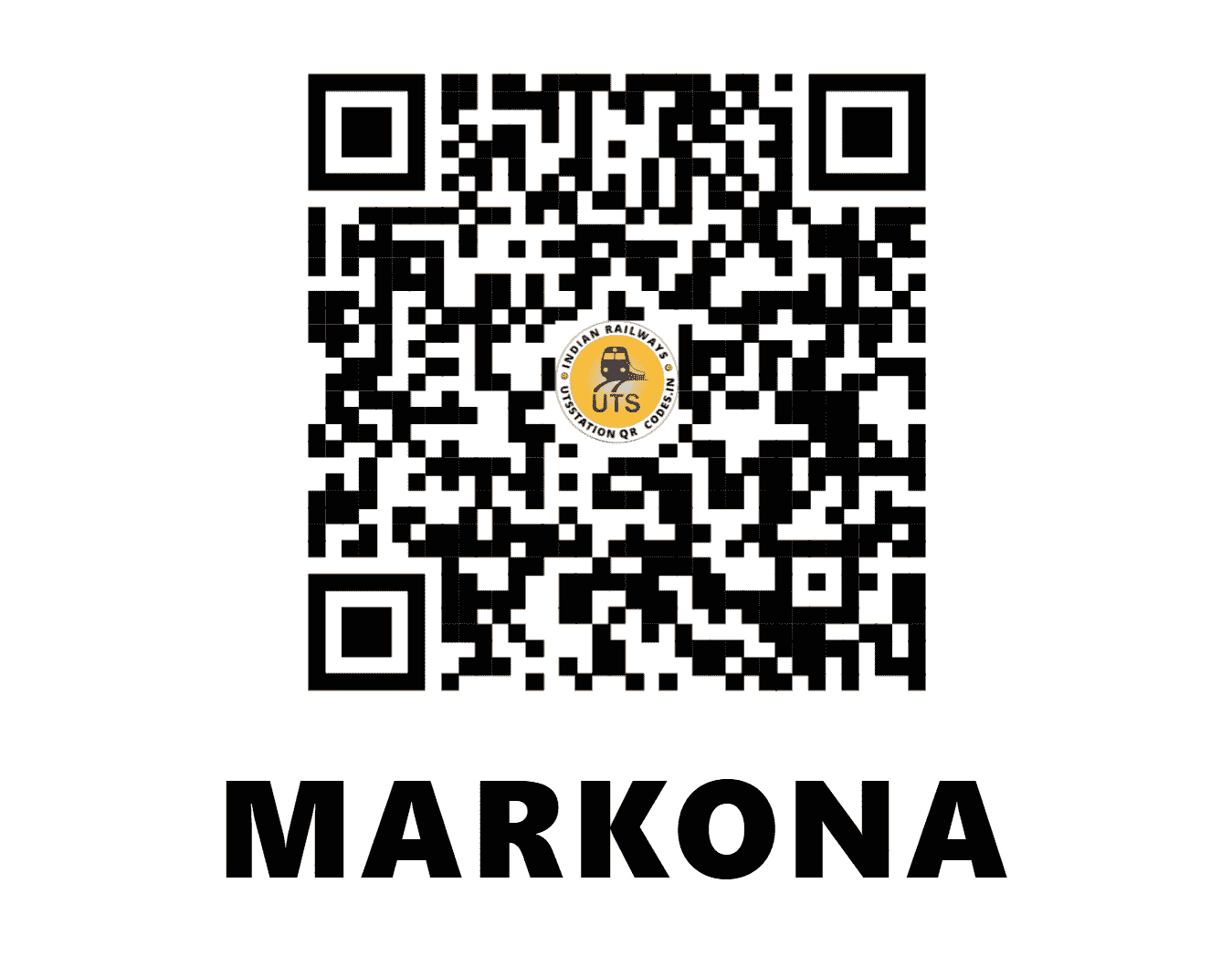 UTS QR Code for MARKONA - MKO (SE - ODISHA)