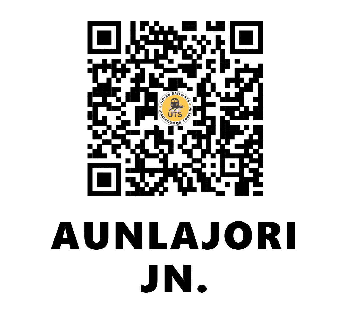 UTS QR Code for AUNLAJORI JN. - OND (SE - ODISHA)