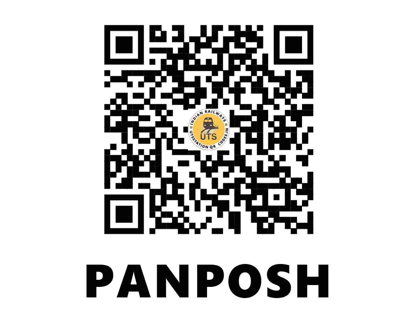 UTS QR Code for PANPOSH - PPO (SE - ODISHA)