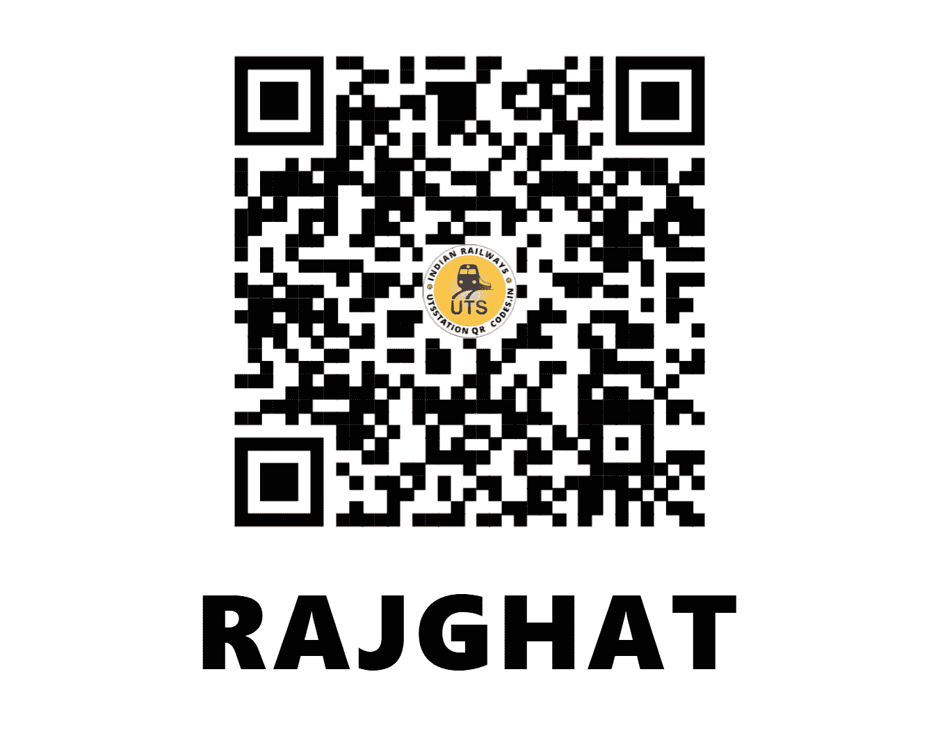 UTS QR Code for RAJGHAT - RGT (SE - ODISHA)