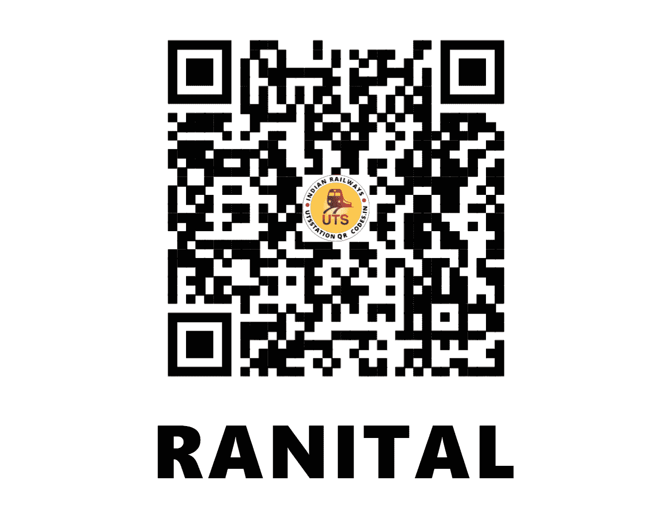 UTS QR Code for RANITAL - RNTL (SE - ODISHA)