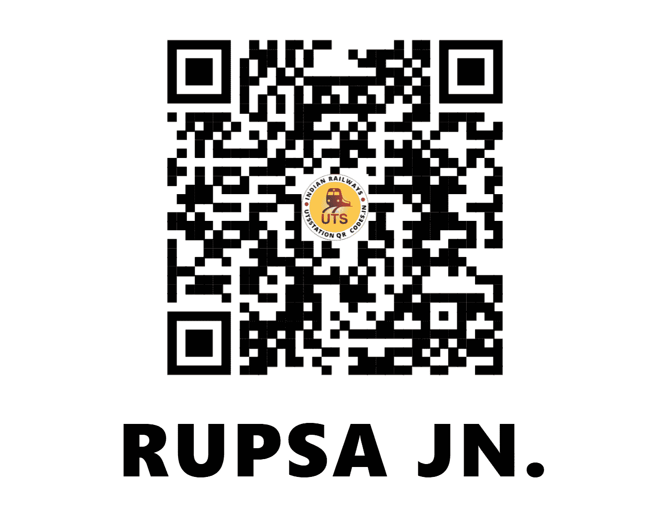 UTS QR Code for RUPSA JN. - ROP (SE - ODISHA)