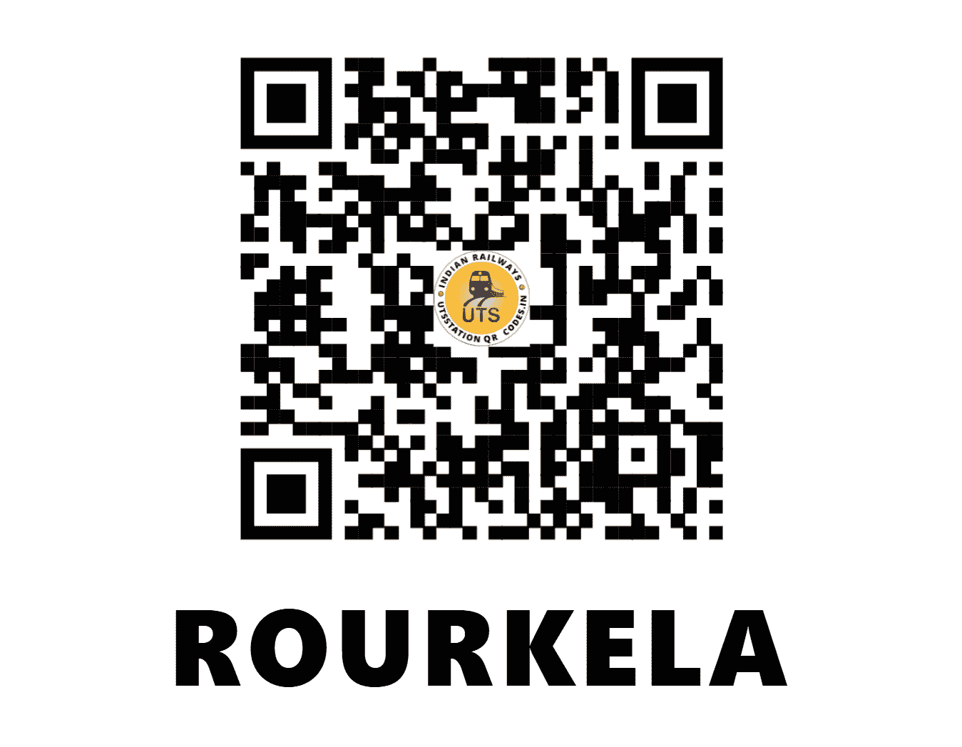 UTS QR Code for ROURKELA - ROU (SE - ODISHA)