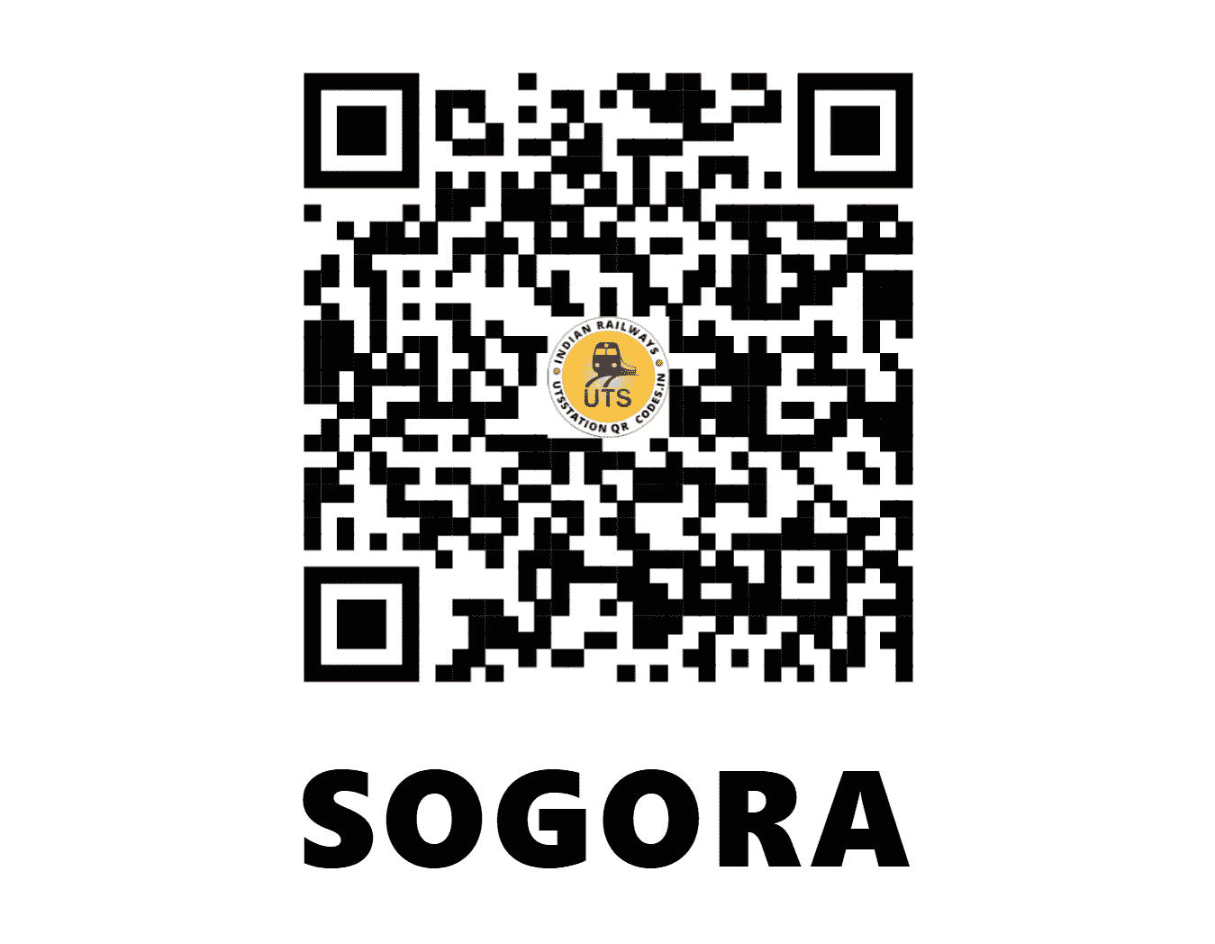 UTS QR Code for SOGORA - SOGR (SE - ODISHA)