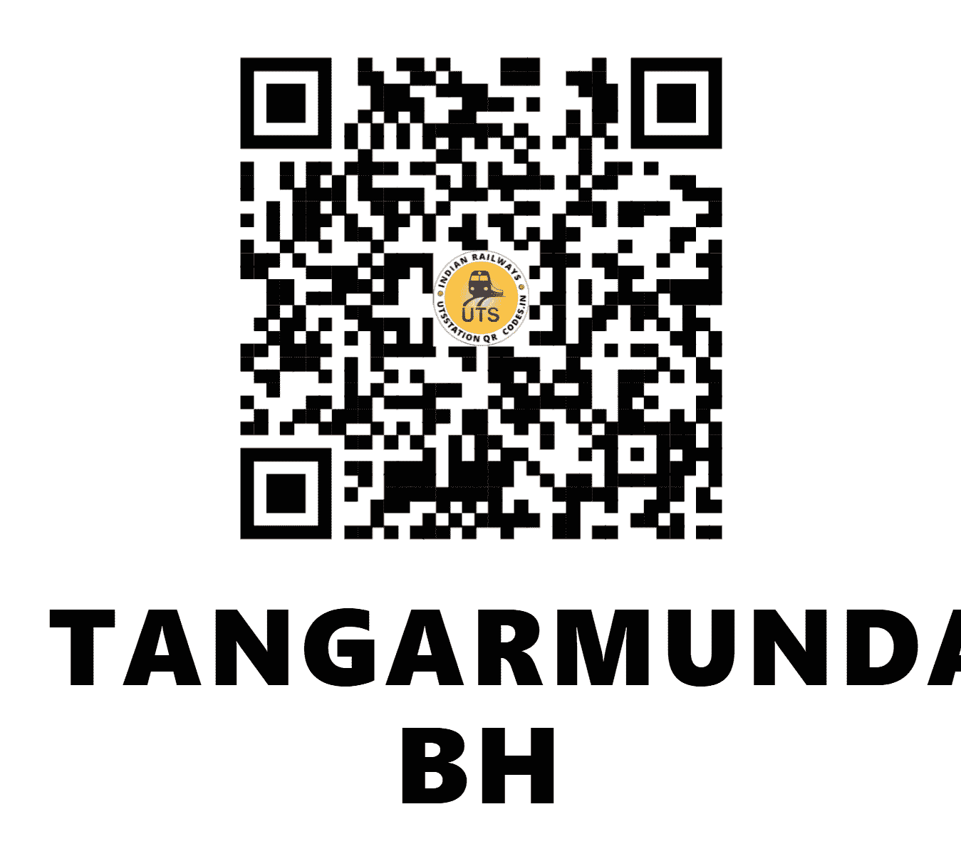 UTS QR Code for TANGARMUNDA BH - TGM (SE - ODISHA)