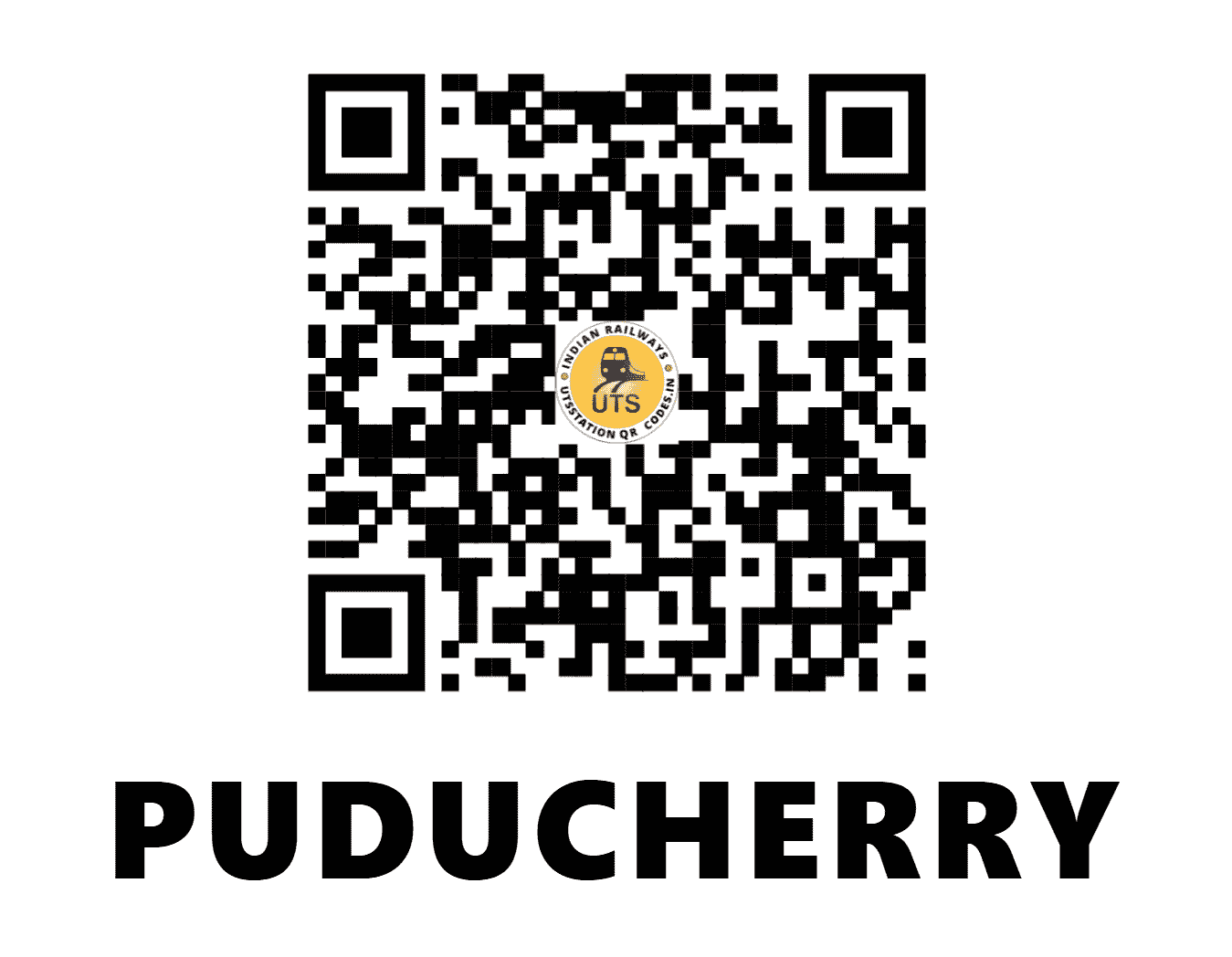 UTS QR Code for PUDUCHERRY - PDY (SR - PUDUCHERRY)