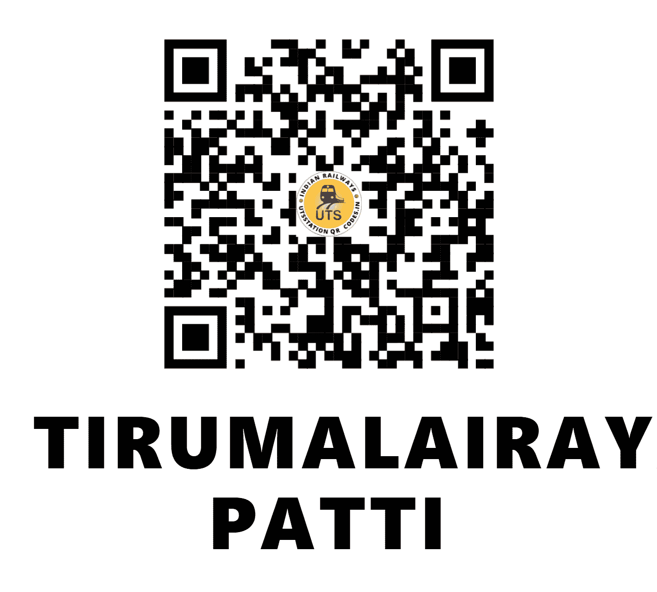 UTS QR Code for TIRUMALAIRAYAN PATTI - TMPT (SR - PUDUCHERRY)