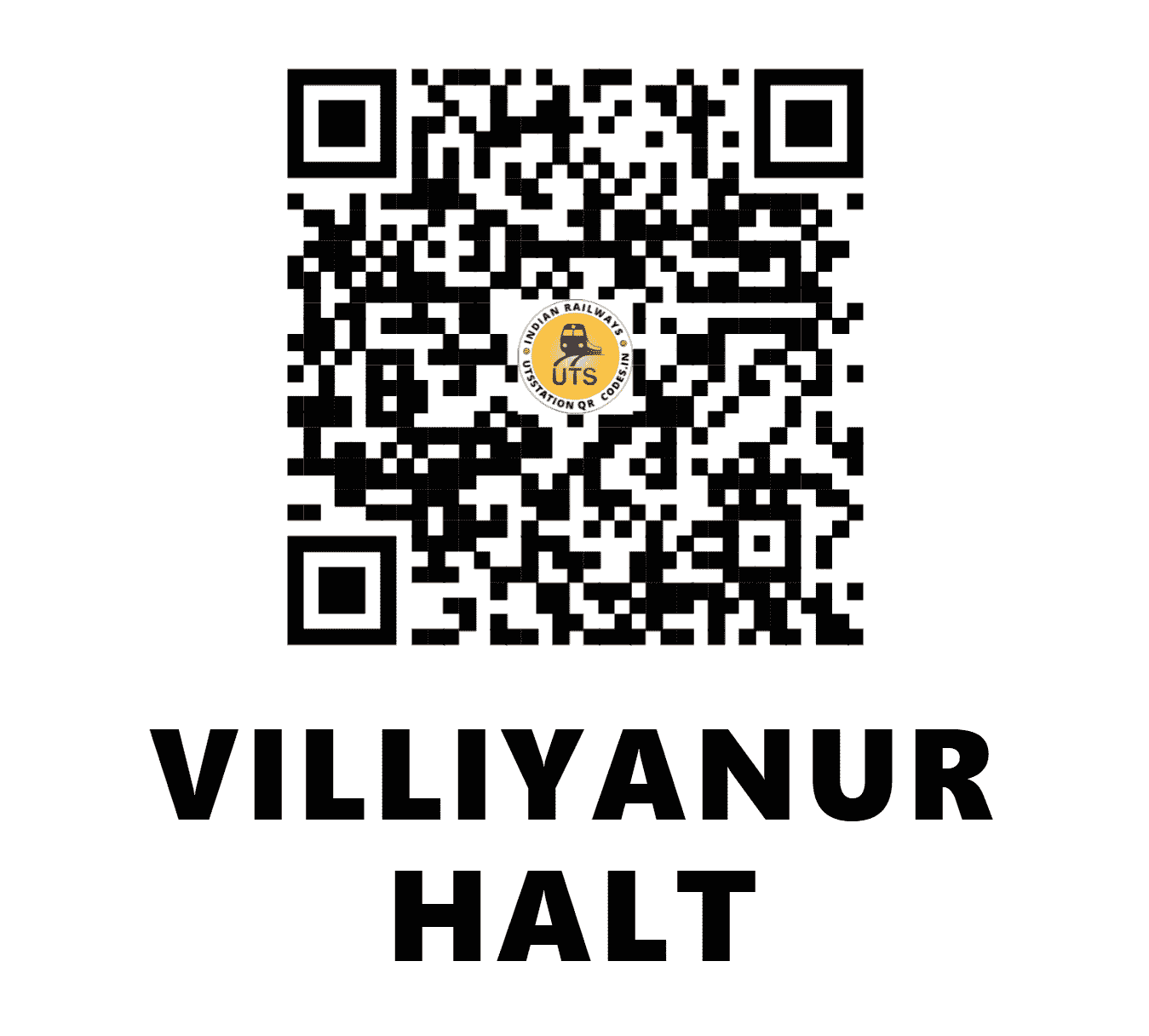 UTS QR Code for VILLIYANUR HALT - VI (SR - PUDUCHERRY)