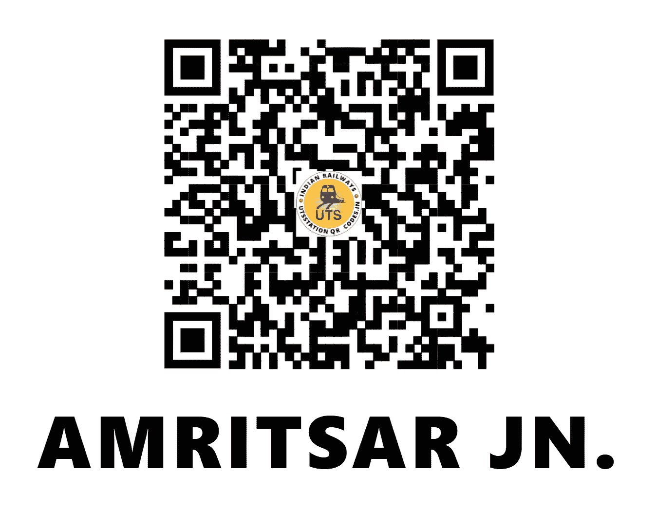 UTS QR Code for AMRITSAR JN. - ASR (NR - PUNJAB)