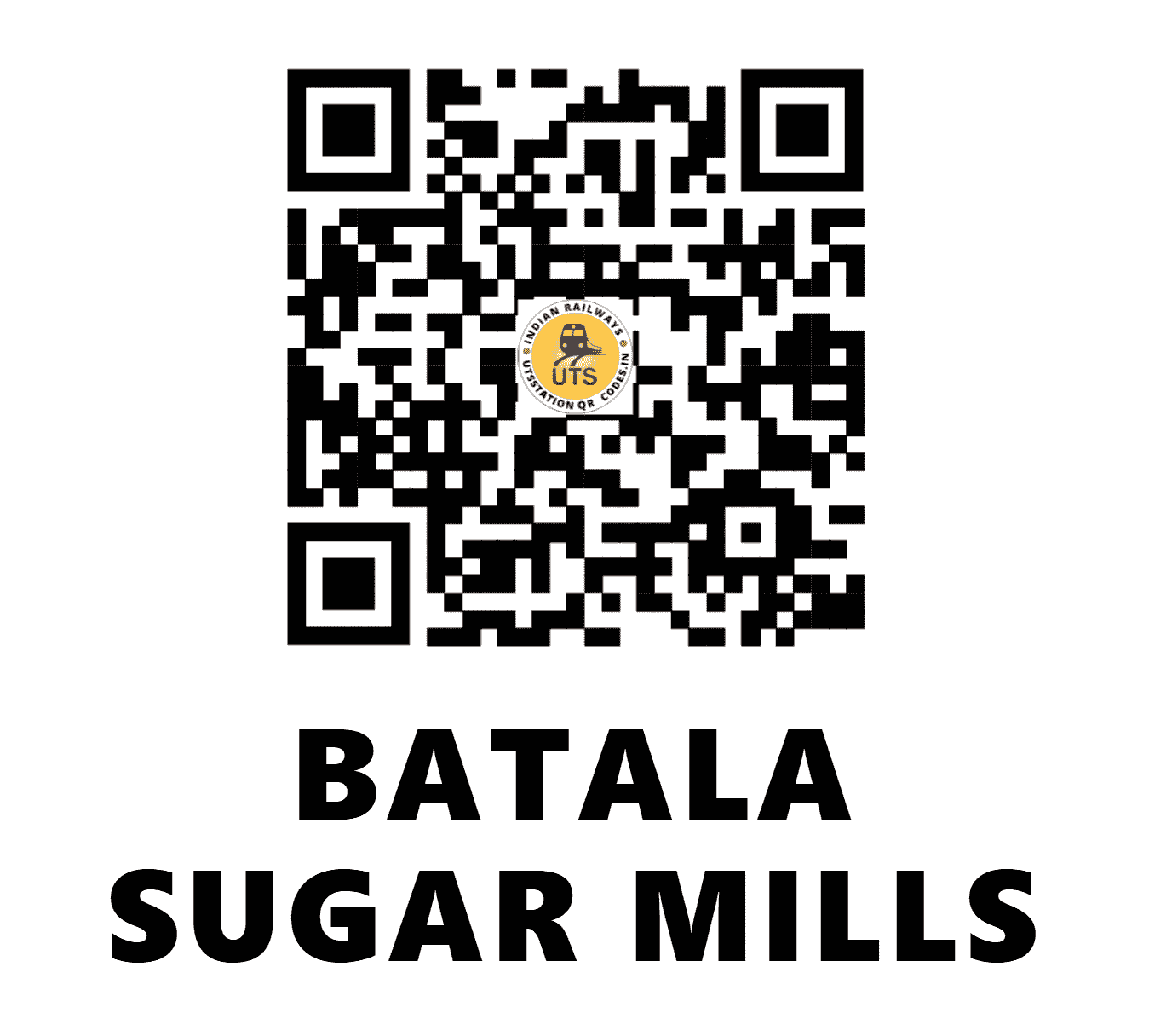 UTS QR Code for BATALA SUGAR MILLS - BATM (NR - PUNJAB)