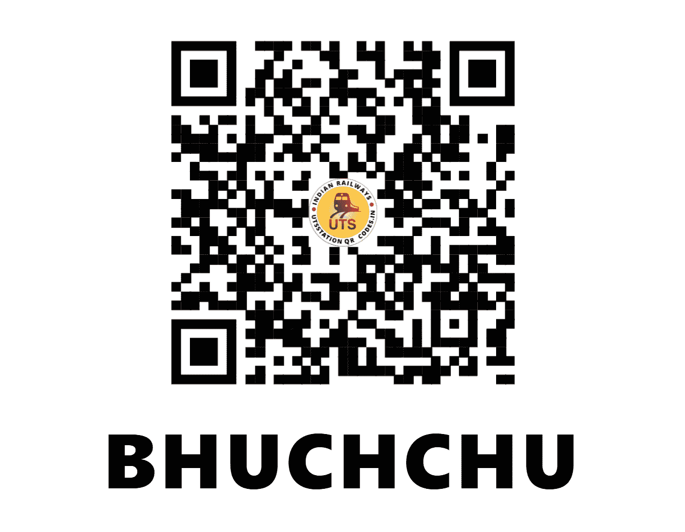 UTS QR Code for BHUCHCHU - BCU (NR - PUNJAB)