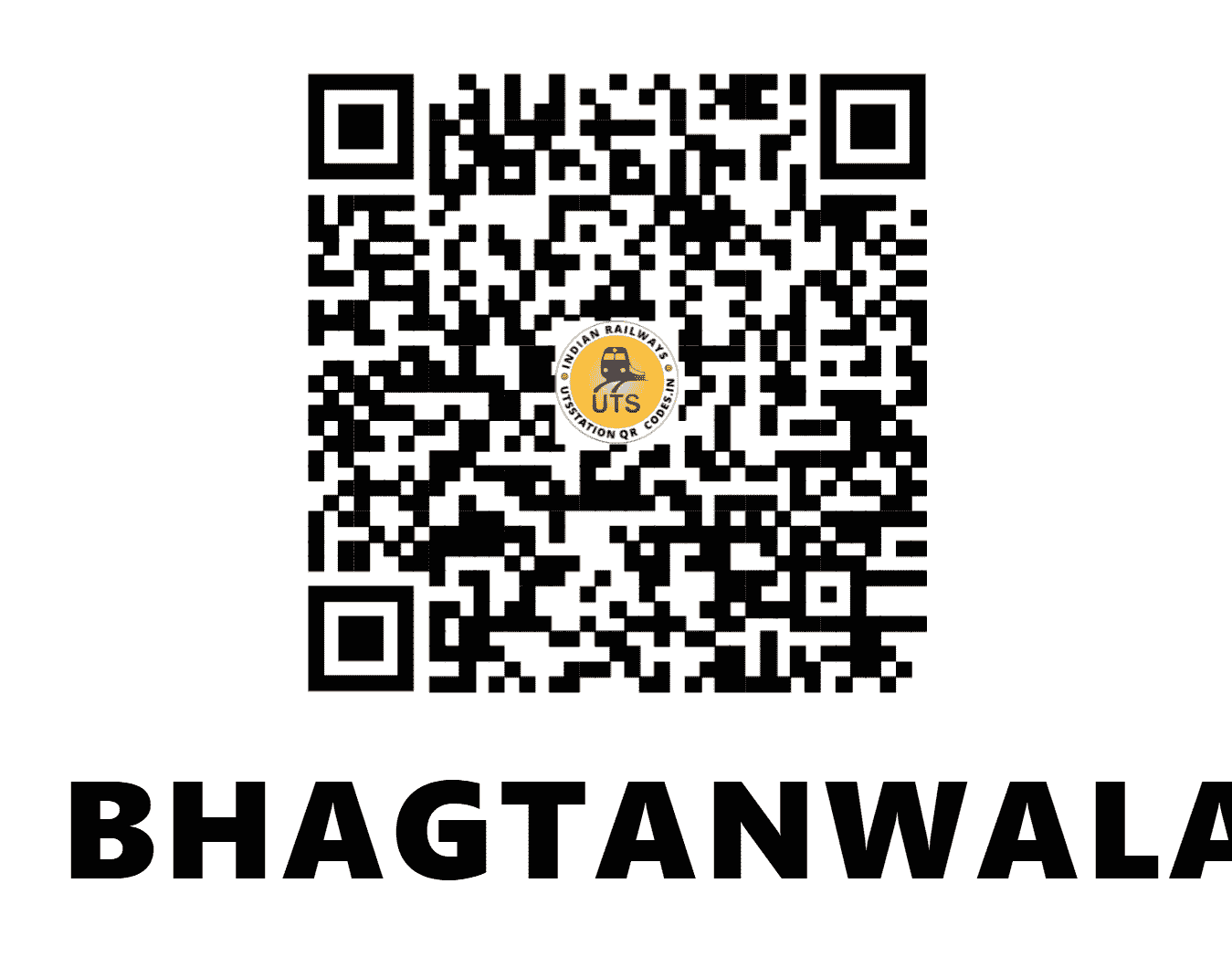 UTS QR Code for BHAGTANWALA - BGTN (NR - PUNJAB)