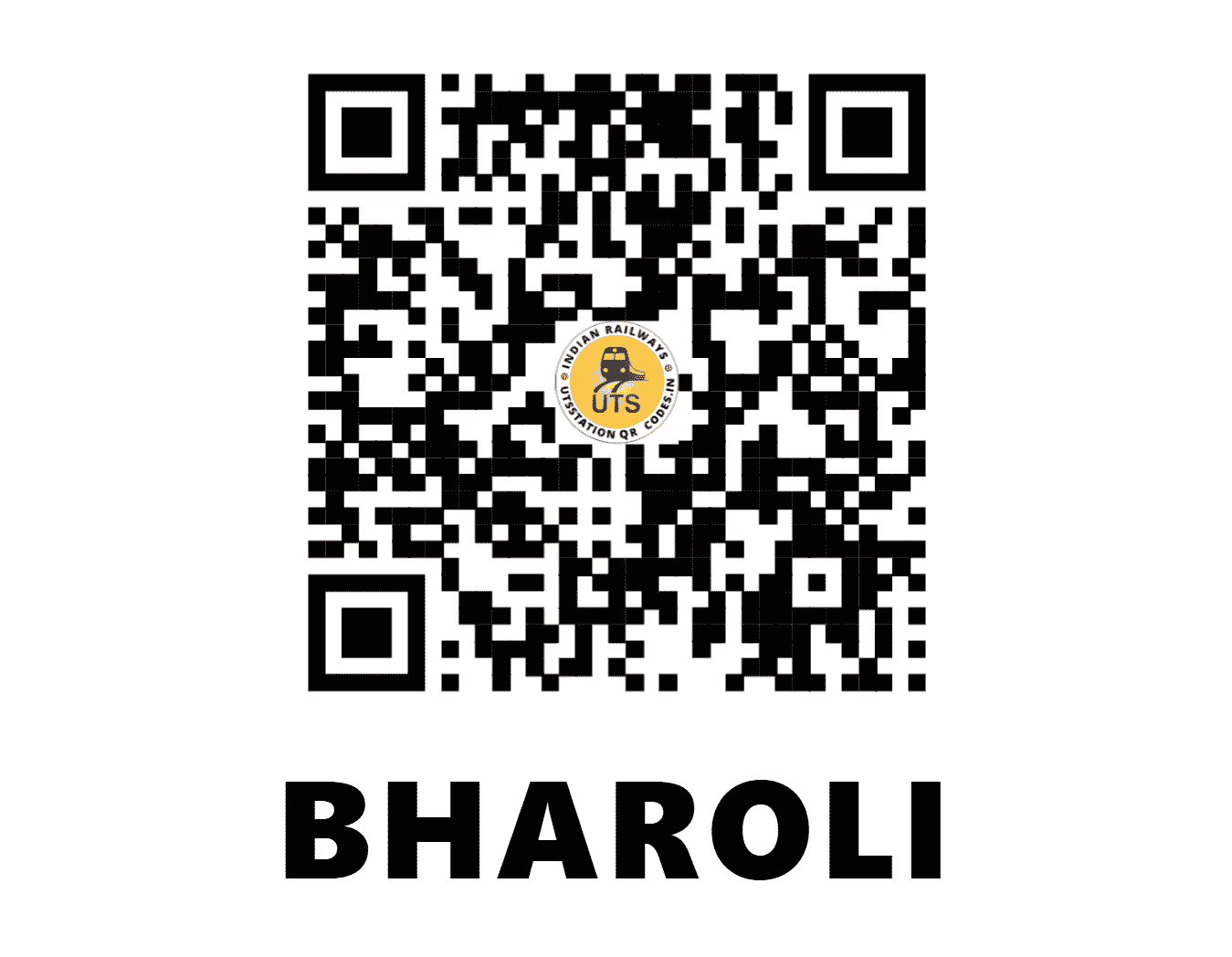UTS QR Code for BHAROLI - BHRL (NR - PUNJAB)