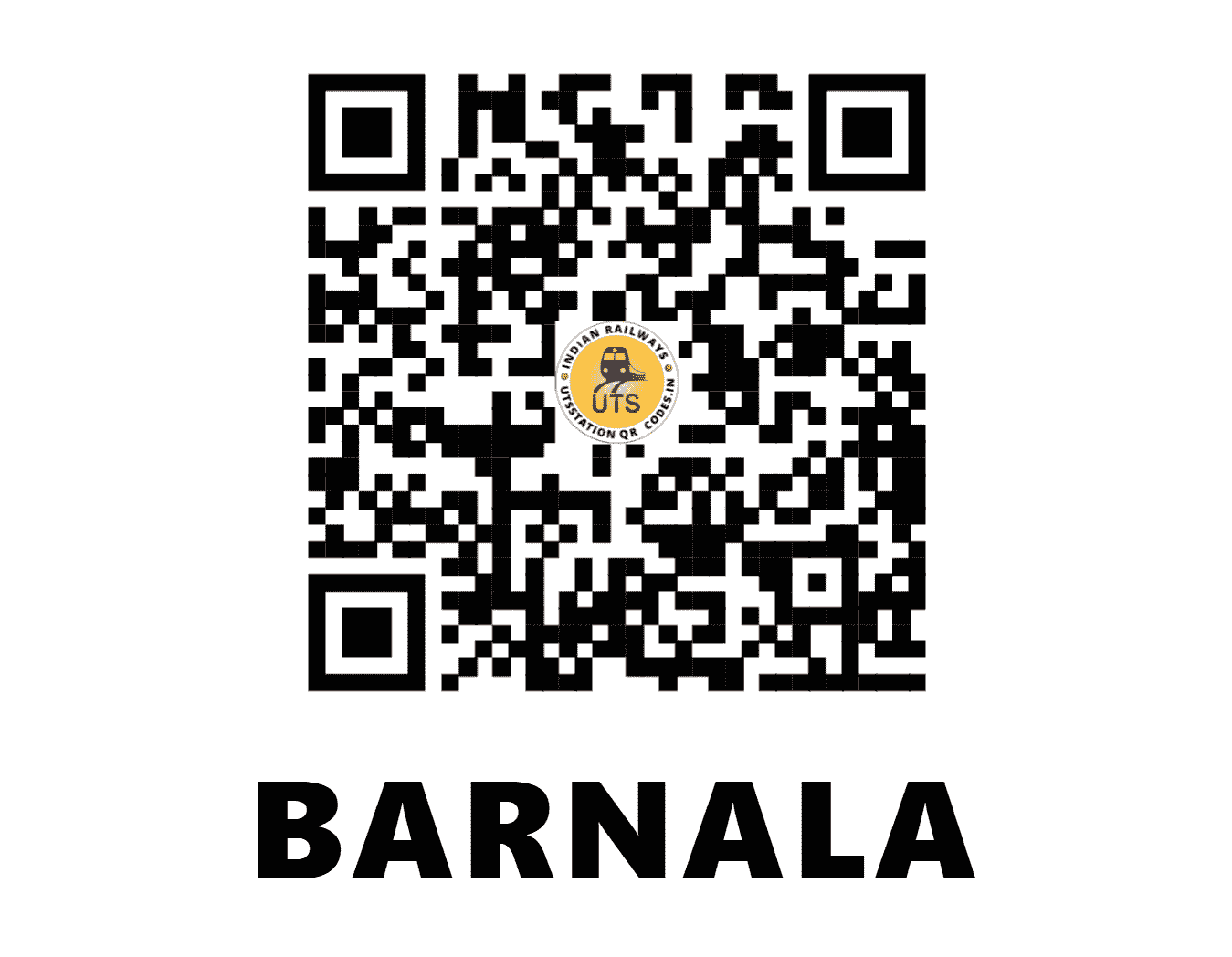 UTS QR Code for BARNALA - BNN (NR - PUNJAB)