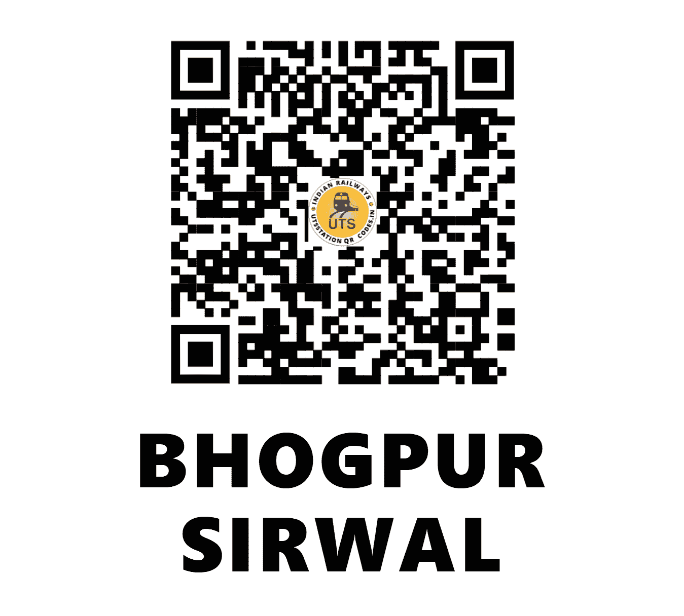 UTS QR Code for BHOGPUR SIRWAL - BPRS (NR - PUNJAB)