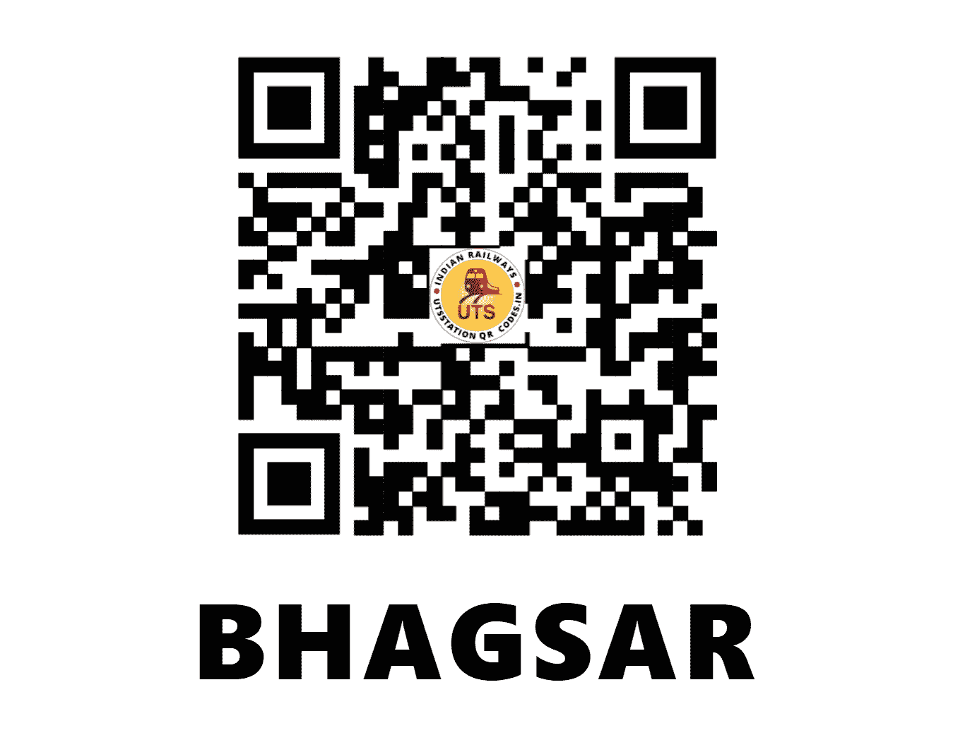 UTS QR Code for BHAGSAR - BSGR (NR - PUNJAB)