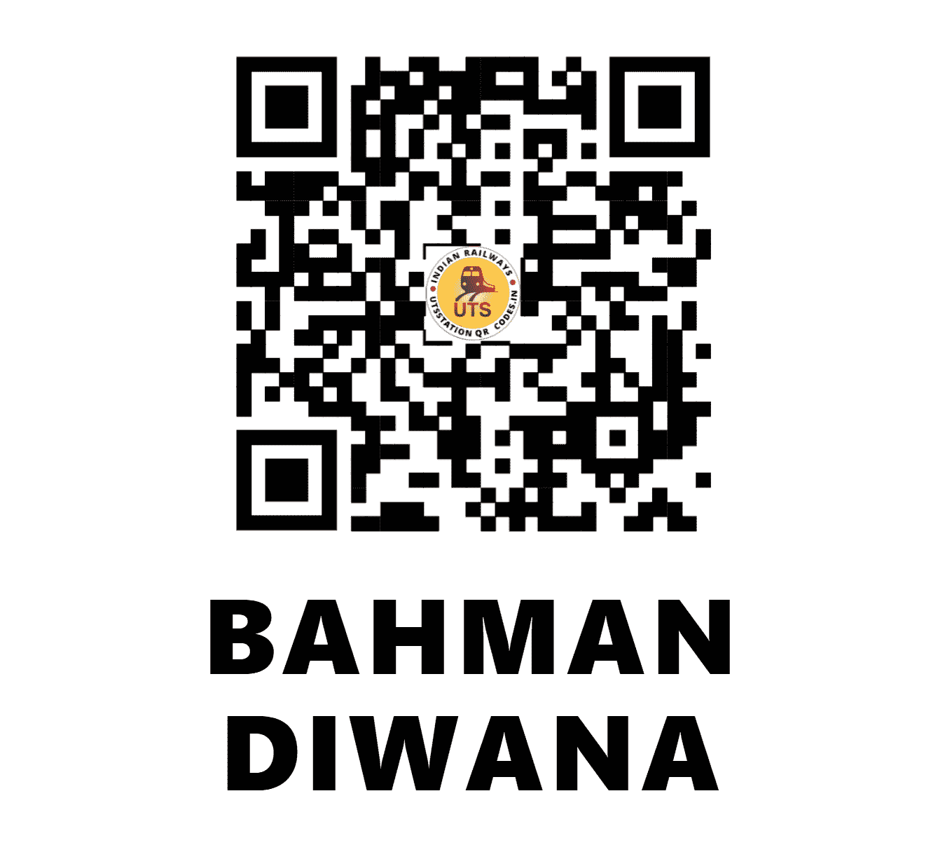 UTS QR Code for BAHMAN DIWANA - BWX (NR - PUNJAB)
