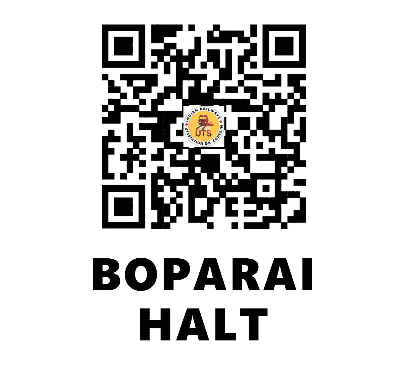 UTS QR Code for BOPARAI HALT - BXO (NR - PUNJAB)