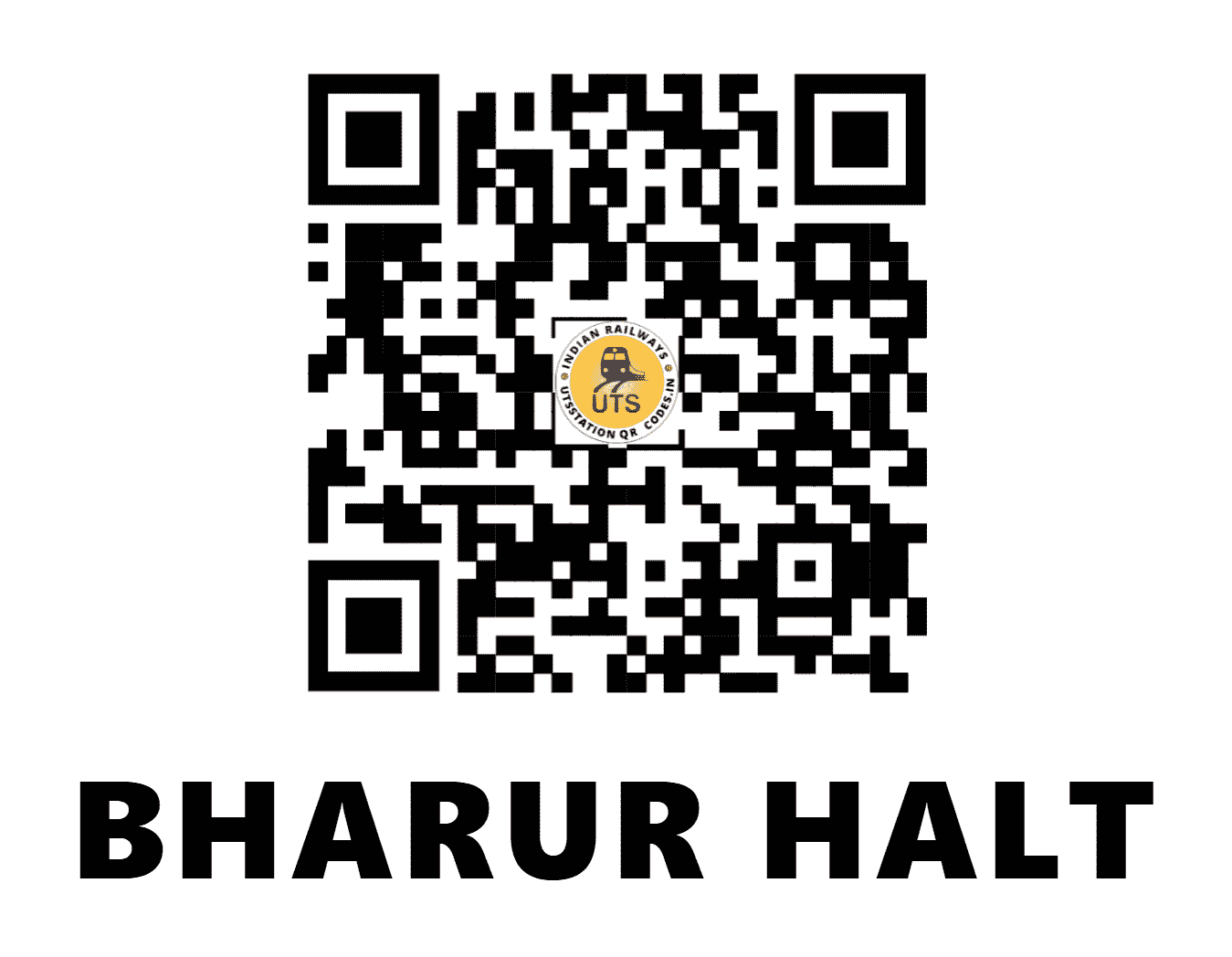 UTS QR Code for BHARUR HALT - BZ (NR - PUNJAB)