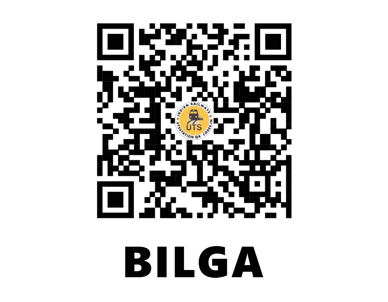 UTS QR Code for BILGA - BZG (NR - PUNJAB)
