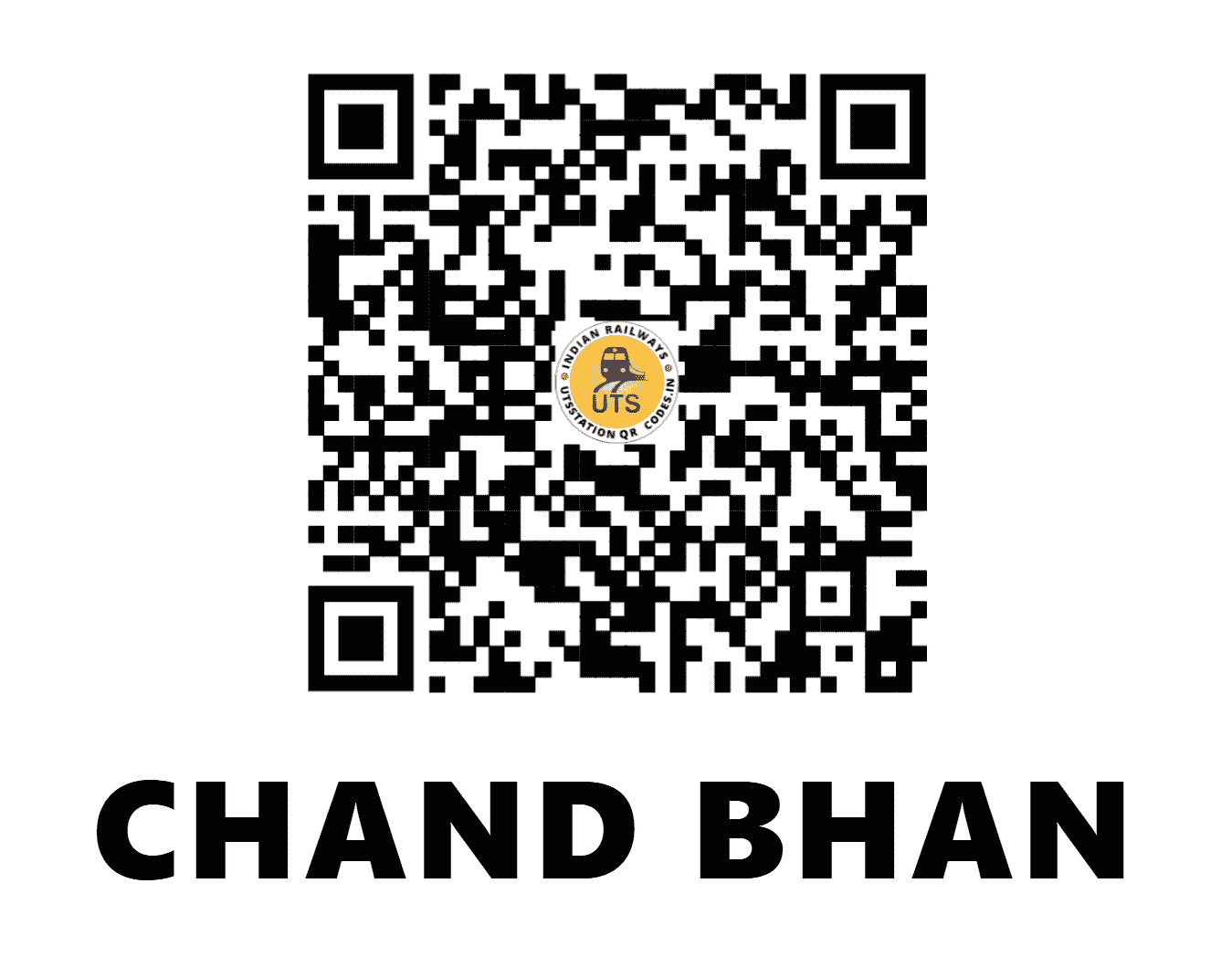 UTS QR Code for CHAND BHAN - CBX (NR - PUNJAB)